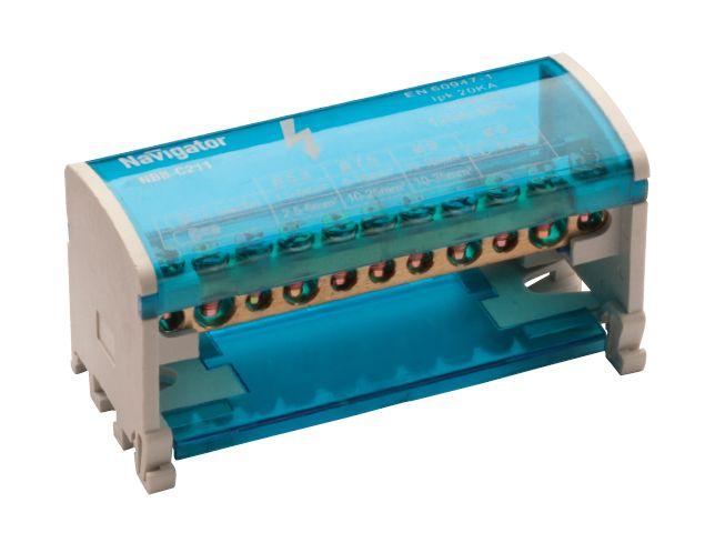 Шина нулевая в корпусе Navigator  NBB-C211 2*11, 11 отверстий 71 236
