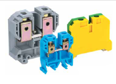 Клемма  2,5 кв синий 24А винт. DEKraft ЗН-101-2-24А-08