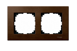 Schneider Electric Merten Орех Рамка деревянная 2-местная MTN4052-3473