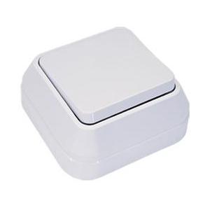 Makel  Менекше  Белый Выключатель 1-клавишный IP20 открытая установка 45101