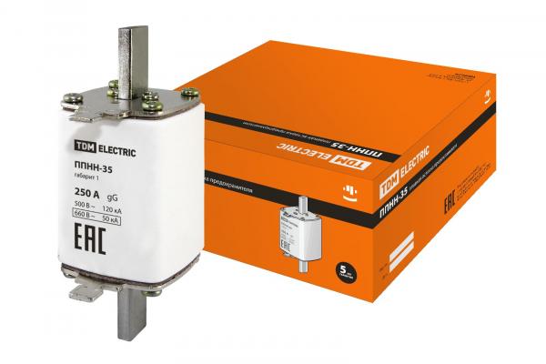 Плавкая вставка предохр. габ. 1  250А TDM ППНН-35