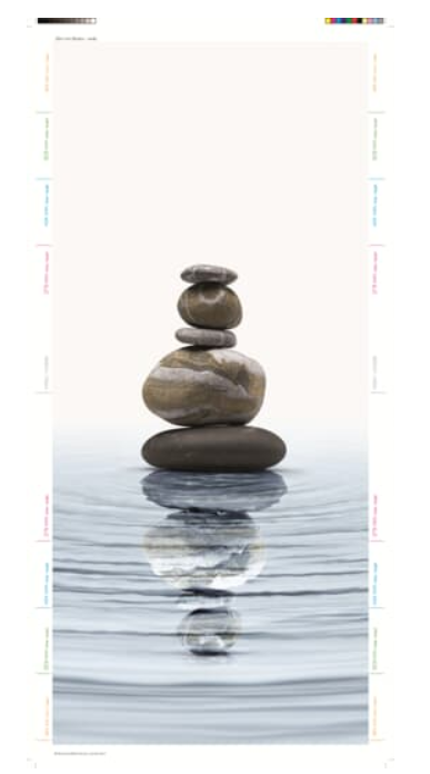 Плёнка дизайнерская "Камни"  (10 штук) для UK600 ABB