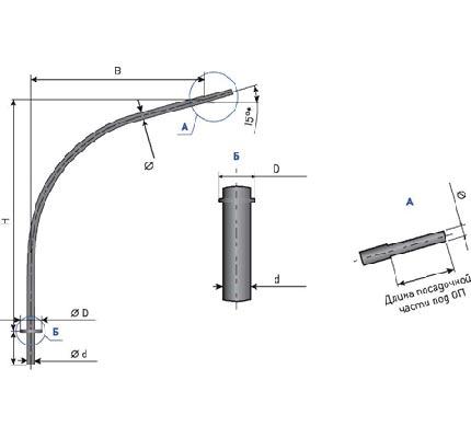 Кронштейн ТАНС.41.380.000 (1.К1-1,5-1,5-Ф2-ц) однорожковый