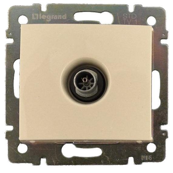 Legrand Valena  Слоновая Кость Розетка механизм TV "Звезда" 1,5dB 774329 индивидуальная упаковка DIY (кратно 1шт)  /695618